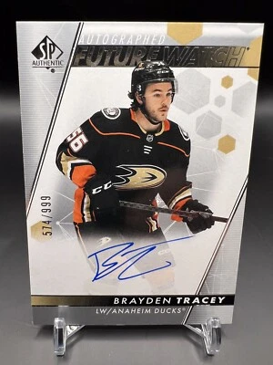 22-23 SP Authentic Future Watch Auto Brayden Tracey 574/999! - Image 1 of 2