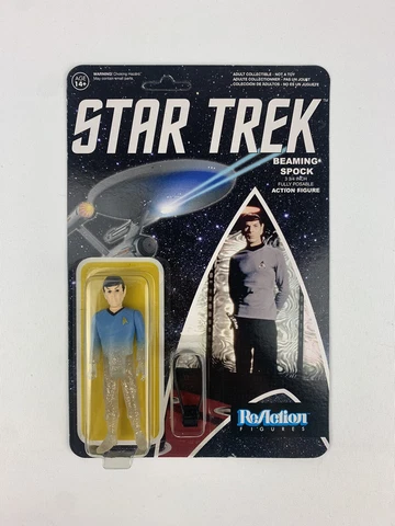 Star Trek Reaction Figures - Beaming Spock - Series One UNPUNCHED Funko Cover