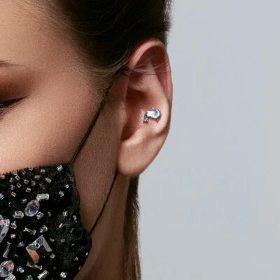 Conjunto de conchas parte superior de ballena roscado interno espalda plana labret hélice cartílago piercing Foto 1 de 4