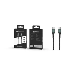 ego-tronic USB-C auf USB-C Ladekabel mit 150cm Länge, geflochten - Bild 1 von 4