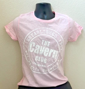 The Beatles The Cavern Club Liverpool T-Shirt Pink Size XL 100% Cotton - Picture 1 of 3