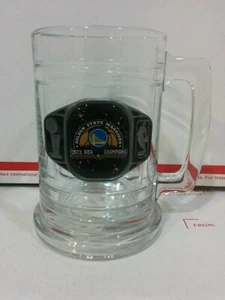 Vtg 2015 NBA CHAMPIONS GOLDEN STATE WARRIORS Glass Mug Stein NICE CLEAN SHAPE - Picture 1 of 9