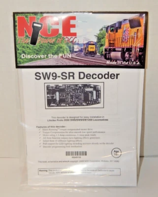 NCE #110 SW9-SR HO DCC Decoder for HO Proto-2000 SW8/SW9/SW1200 switchers NEW - Image 1 of 2