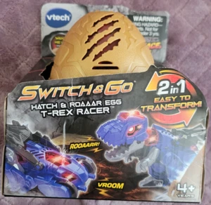 Vtech Switch and Go Hatch And Roaaar Egg T-Rex Racer NEW 3+ - Picture 1 of 3