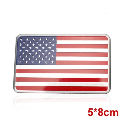 2 piezas 3D Bandera de Estados Unidos Coche Metal Pegatina Calcomanía Insignia Emblema Adhesivo Aluminio  Foto 1 de 4