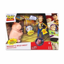 Disney Pixar Toy Story Figures Play Set | Woody's Wild West Adventure