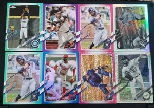 2021 Topps Chrome and Chrome Update Color and #'d Refractors U Pick