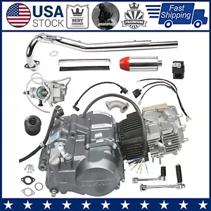 Lifan 140cc Engine Motor Exhaust Muffler Pipe Kit For CT70 CT90 XR50 CRF50 CT110 - Foto 1 di 22