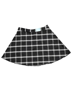 Falda Patinadora Antigua Azul Marino Jupe Negra Blanca A Cuadros Para Mujer Talla 8 Foto 1 de 4