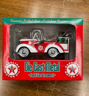 Texaco Pedal Car Holiday Ornament 1:12 Scale DieCast Crown Premiums MIB - Image 1 of 4