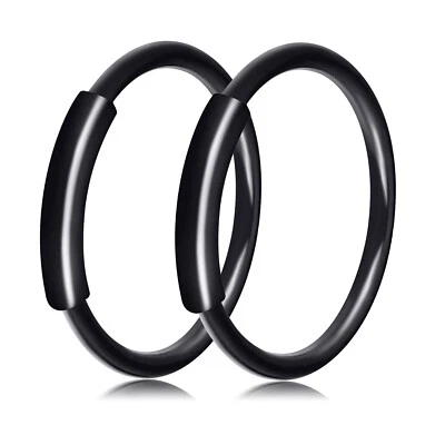 2 peças anel de argola para nariz aço cirúrgico septo lábio cartilagem hélice tragus brinco 20G - Imagem 1 de 4