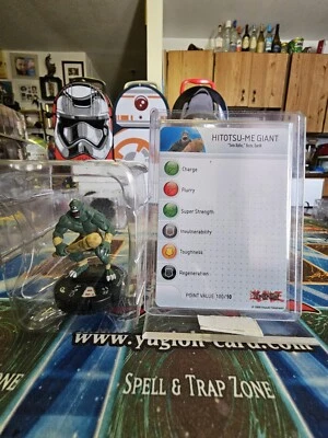 YuGiOh Heroclix Hitotsu-Me Giant 105 paquete de inicio de hechizos/trampas sin hacer clic sin usar Foto 1 de 4