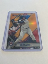 2019 BOWMAN BEST ORANGE REFRACTOR ROOKIE ROYCE LEWIS RC /25