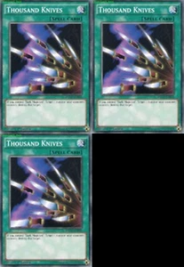 Thousand Knives X 3 1st Mint YUGIOH Cards YGLD-ENB19 - Bild 1 von 1