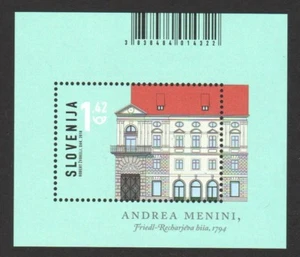 SLOVENIA 2018 ARCHITECTURE FRIEDL RECHAR BUILDING SOUVENIR SHEET OF 1 STAMP MINT - Picture 1 of 1