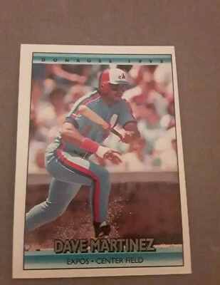 1992 Donruss DAVE MARTINEZ baseball card #732. MONTREAL EXPOS.  - Image 1 of 2