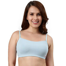Enamor Basic Non Padded Wirefree Stretch Cotton Cami Bra for Women, Pack of 1