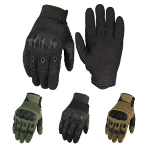 Tactical Knuckle Protection Gloves Men's Army Military Combat Paintball Training - Picture 1 of 15