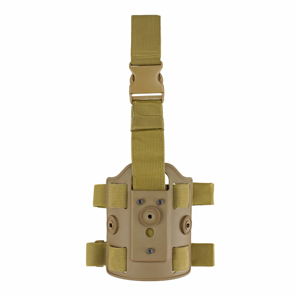 Tactical Drop Leg Holster Left/Right Handed Rotary Holster Leg Panel OWB Holster - Image 1 of 4