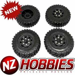 NZ Axial SCX24 1.0'' Quality Mini Plastic Wheel & Tire Set 4Pcs/Set - Picture 1 of 2