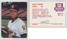 1995 Mother's Cookies California Angels Stadium Giveaway Mike James #27