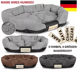 Hundebett Hundekissen Hundesofa Haustierbett OVAL MIT NAMEN HUNDES Free versand - Bild 1 von 33