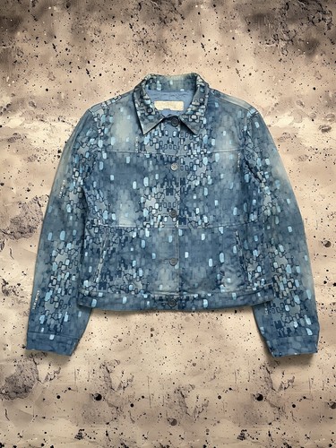 Giacca Coach Vintage ICEBERG Ice Jeans Blu Monogram L