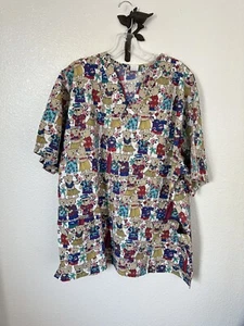 BARCO Uniforms Bears Scrub Top ~XL - Picture 1 of 3