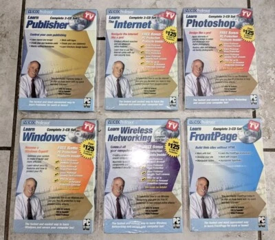 Video Professor Lote De Seis PC CD-ROM Editor Windows Internet Photoshop... Foto 1 de 4