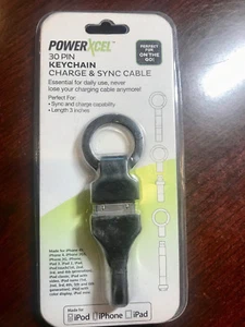 POWER XCEL MICRO KEYCHAIN CHARGE AND SYNC CABLE WORKS W/ ANDROID NEW - Picture 1 of 2