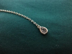 Pear Shaped Lariat 14kt Yellow Plated Gold Necklace - Picture 1 of 6