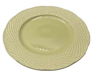 Plato de comedor Mikasa Country Manor patrón tejido salvia verde - Imagen 1 de 16