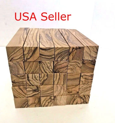 40 ~ TOP QUALITY ~ BETHLEHEM /HOLY LAND ~FIGURED~ Olive Wood Pen Turning Blanks - image 1 of 4