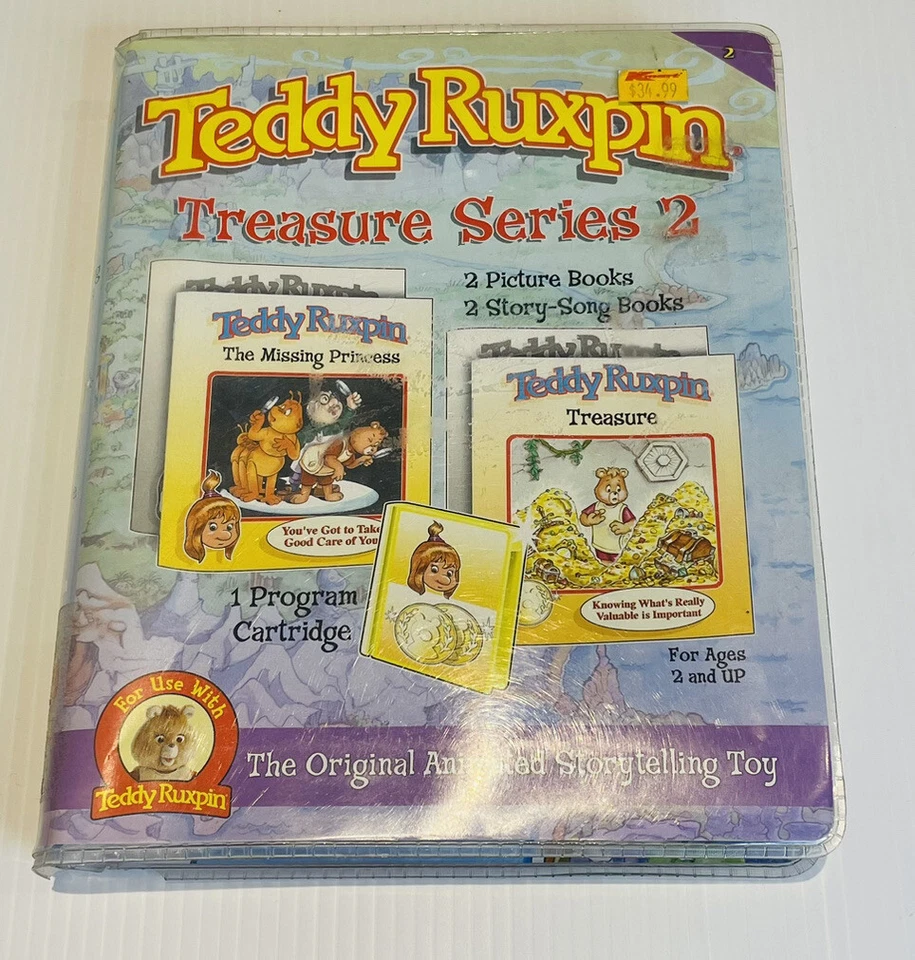 Teddy Ruxpin Treasure Series 2 Picture Book Story Song Book - Image 1 of 4