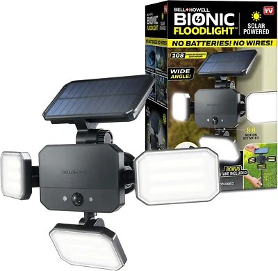 Bell + Howell Bionic Floodlight Motion Sensing Outdoor Light with Remote Control - Image 1 of 4