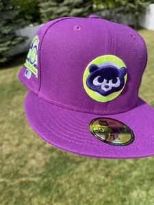 New Era 59Fifty Chicago Cubs Fitted Hat Size 7 1/4 Volt UV 1990 ASG Side Patch - Picture 1 of 5