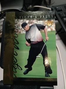 TIGER WOODS 2001 Upper Deck Tiger's Tales #TT21 Rookie Year Golf Card RC - Picture 1 of 4