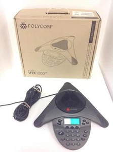 NEW Polycom Soundstation VTX1000 P/N 22011-07142-601 Conference Phone, QTY - Picture 1 of 12