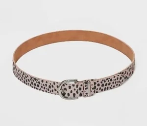 Universal Thread Women's Belt Beige Leopard Print Oval Center Bar Small - Picture 1 of 1