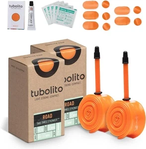 700C x 18-32mm TPU Bike Tube Set - Enhanced Puncture Resistance & Lightweight - Picture 1 of 9