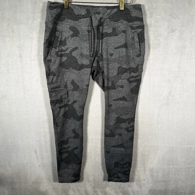 MPG Performance Cargo Black Gray Camo Workout Leggings Size X-Large - Image 1 of 4