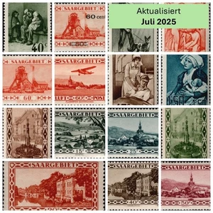 Saargebiet Ungebraucht * Michel 1-205, Dienst 1-32, Yvert 1-195 Mint MH * - Bild 1 von 216