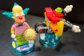 LEGO The Simpsons Set ~ Krusty the Clown w Pie & Bike ~ 71227 No Box