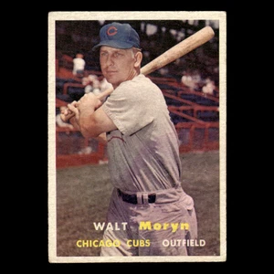 Walt Moryn #16 1957 Topps Chicago Cubs Baseball Card MLB EX - Picture 1 of 3