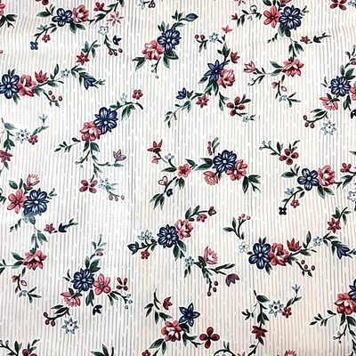 WAVERLY Mackinac Collection East Bluff Fabric Chintz 3.6 yds Scotchgard 54" USA - Image 1 of 4