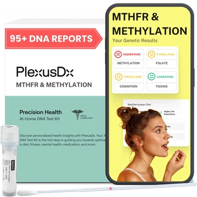MTHFR Gene Test Plus Nutrition At-Home DNA Test Kit Health Test - image 1 of 4