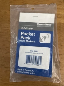 THOMAS AND BETS WM-46-90 PAQUETE DE BOLSILLO MARCADORES DE ALAMBRE - 10 MARCADORES CADA UNO: 46-90 - NOS - Imagen 1 de 2