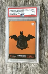 LOW POP 14 RARE 2022 DC MULTIVERSE BATMAN I AM THE SHADOWS FEAR HOLO PRISM PSA 9 - Picture 1 of 2