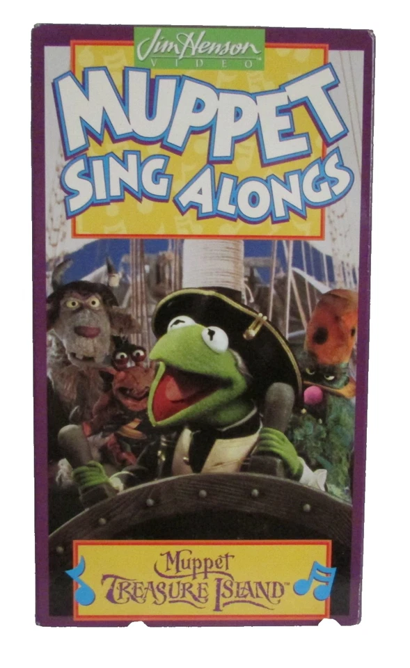 VINTAGE 90's Muppet Sing-Alongs: Muppet Treasure Island (VHS, 1996) - Imagem 1 de 3