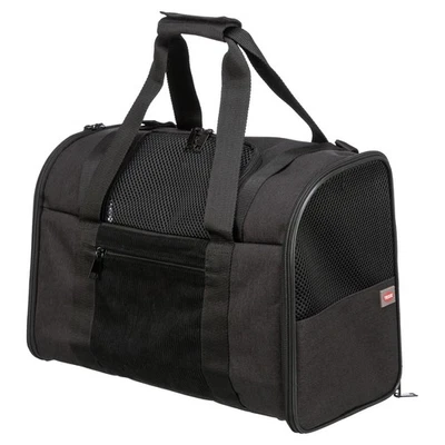 Trixie Rucksack Connor Nylon Tragetasche für Hunde 42x29x21cm schwarz/grau - Bild 1 von 4